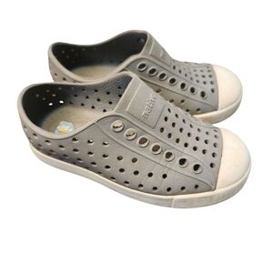 NATIVE Kids Play Outdoors Shoes Gray Waterproof Lightweight Rubber Size C9